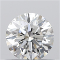0.51 Carats, Round with Excellent Cut, F Color, VVS2 Clarity and Certified by GIA