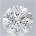 Lab Created Diamond 2.10 Carats, Round with Excellent Cut, E Color, VVS2 Clarity and Certified by IGI