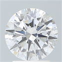 Lab Created Diamond 2.19 Carats, Round with Excellent Cut, D Color, VS1 Clarity and Certified by IGI