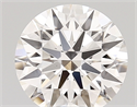 Lab Created Diamond 1.86 Carats, Round with ideal Cut, E Color, vvs2 Clarity and Certified by IGI