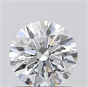 0.77 Carats, Round with Excellent Cut, E Color, VS1 Clarity and Certified by GIA