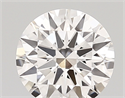 Lab Created Diamond 1.38 Carats, Round with ideal Cut, D Color, vs1 Clarity and Certified by IGI