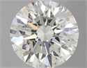 0.80 Carats, Round with Excellent Cut, I Color, SI2 Clarity and Certified by GIA