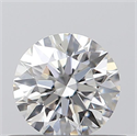 0.42 Carats, Round with Excellent Cut, G Color, VVS2 Clarity and Certified by GIA