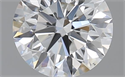 0.60 Carats, Round with Excellent Cut, D Color, VS2 Clarity and Certified by GIA
