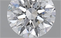 0.60 Carats, Round with Excellent Cut, D Color, VVS2 Clarity and Certified by GIA