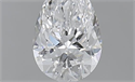 0.50 Carats, Pear D Color, SI1 Clarity and Certified by GIA