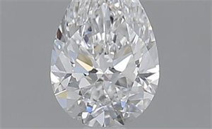 Picture of 0.50 Carats, Pear D Color, SI2 Clarity and Certified by GIA