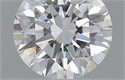 0.47 Carats, Round with Excellent Cut, E Color, VVS1 Clarity and Certified by GIA