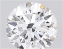 Lab Created Diamond 1.80 Carats, Round with excellent Cut, D Color, vvs2 Clarity and Certified by IGI