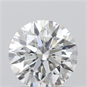 0.58 Carats, Round with Excellent Cut, F Color, VS1 Clarity and Certified by GIA