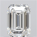 0.55 Carats, Emerald E Color, VVS2 Clarity and Certified by GIA