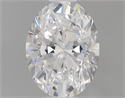 0.41 Carats, Oval D Color, SI1 Clarity and Certified by GIA