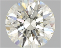 0.76 Carats, Round with Excellent Cut, L Color, VVS1 Clarity and Certified by GIA