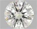 0.52 Carats, Round with Excellent Cut, J Color, VVS2 Clarity and Certified by GIA