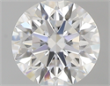 0.50 Carats, Round with Excellent Cut, F Color, VVS1 Clarity and Certified by GIA