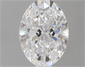 0.44 Carats, Oval D Color, SI1 Clarity and Certified by GIA