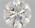 0.60 Carats, Round with Excellent Cut, J Color, SI1 Clarity and Certified by GIA