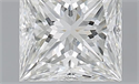 0.90 Carats, Princess H Color, VS2 Clarity and Certified by GIA