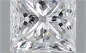 2.01 Carats, Princess D Color, VVS2 Clarity and Certified by GIA
