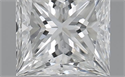 0.50 Carats, Princess G Color, SI1 Clarity and Certified by GIA