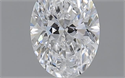 0.50 Carats, Oval D Color, VVS2 Clarity and Certified by GIA