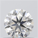 0.50 Carats, Round with Very Good Cut, I Color, VVS1 Clarity and Certified by GIA
