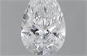 0.60 Carats, Pear E Color, SI1 Clarity and Certified by GIA