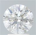 Lab Created Diamond 2.26 Carats, Round with Excellent Cut, E Color, VS1 Clarity and Certified by IGI