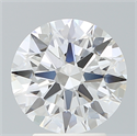 Lab Created Diamond 3.14 Carats, Round with Ideal Cut, E Color, VVS2 Clarity and Certified by IGI