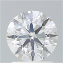 Lab Created Diamond 1.50 Carats, Round with Excellent Cut, D Color, VVS2 Clarity and Certified by IGI