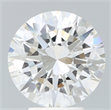 Lab Created Diamond 4.29 Carats, Round with Excellent Cut, G Color, VS1 Clarity and Certified by IGI