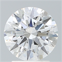 Lab Created Diamond 2.22 Carats, Round with Ideal Cut, E Color, VVS1 Clarity and Certified by IGI