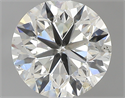 1.01 Carats, Round with Very Good Cut, J Color, SI2 Clarity and Certified by GIA