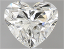 0.46 Carats, Heart F Color, VVS2 Clarity and Certified by GIA