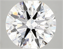 Lab Created Diamond 3.82 Carats, Round with ideal Cut, E Color, vs1 Clarity and Certified by IGI