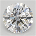 Lab Created Diamond 1.93 Carats, Round with ideal Cut, F Color, vvs2 Clarity and Certified by IGI