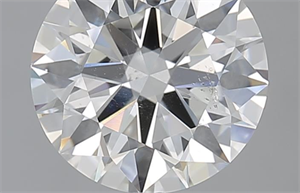 Picture of 2.02 Carats, Round with Excellent Cut, H Color, SI2 Clarity and Certified by GIA