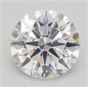 Lab Created Diamond 1.22 Carats, Round with ideal Cut, D Color, vvs2 Clarity and Certified by IGI