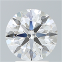 Lab Created Diamond 3.04 Carats, Round with Ideal Cut, F Color, VS1 Clarity and Certified by IGI
