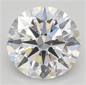 Lab Created Diamond 2.23 Carats, Round with ideal Cut, E Color, vvs2 Clarity and Certified by IGI