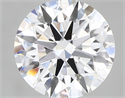 Lab Created Diamond 1.72 Carats, Round with ideal Cut, E Color, vvs2 Clarity and Certified by IGI