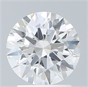 Lab Created Diamond 2.00 Carats, Round with Ideal Cut, E Color, VS1 Clarity and Certified by IGI
