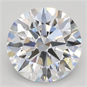Lab Created Diamond 2.11 Carats, Round with ideal Cut, D Color, vs1 Clarity and Certified by IGI