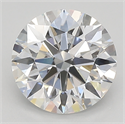 Lab Created Diamond 2.01 Carats, Round with ideal Cut, F Color, vs1 Clarity and Certified by IGI
