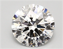 Lab Created Diamond 1.77 Carats, Round with ideal Cut, D Color, vvs2 Clarity and Certified by IGI