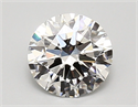 Lab Created Diamond 1.28 Carats, Round with ideal Cut, E Color, vvs2 Clarity and Certified by IGI