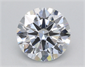 Lab Created Diamond 1.52 Carats, Round with Ideal Cut, F Color, VVS2 Clarity and Certified by IGI