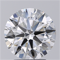 Lab Created Diamond 3.26 Carats, Round with Excellent Cut, G Color, VS2 Clarity and Certified by GIA