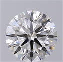 Lab Created Diamond 2.42 Carats, Round with Excellent Cut, G Color, VS1 Clarity and Certified by GIA